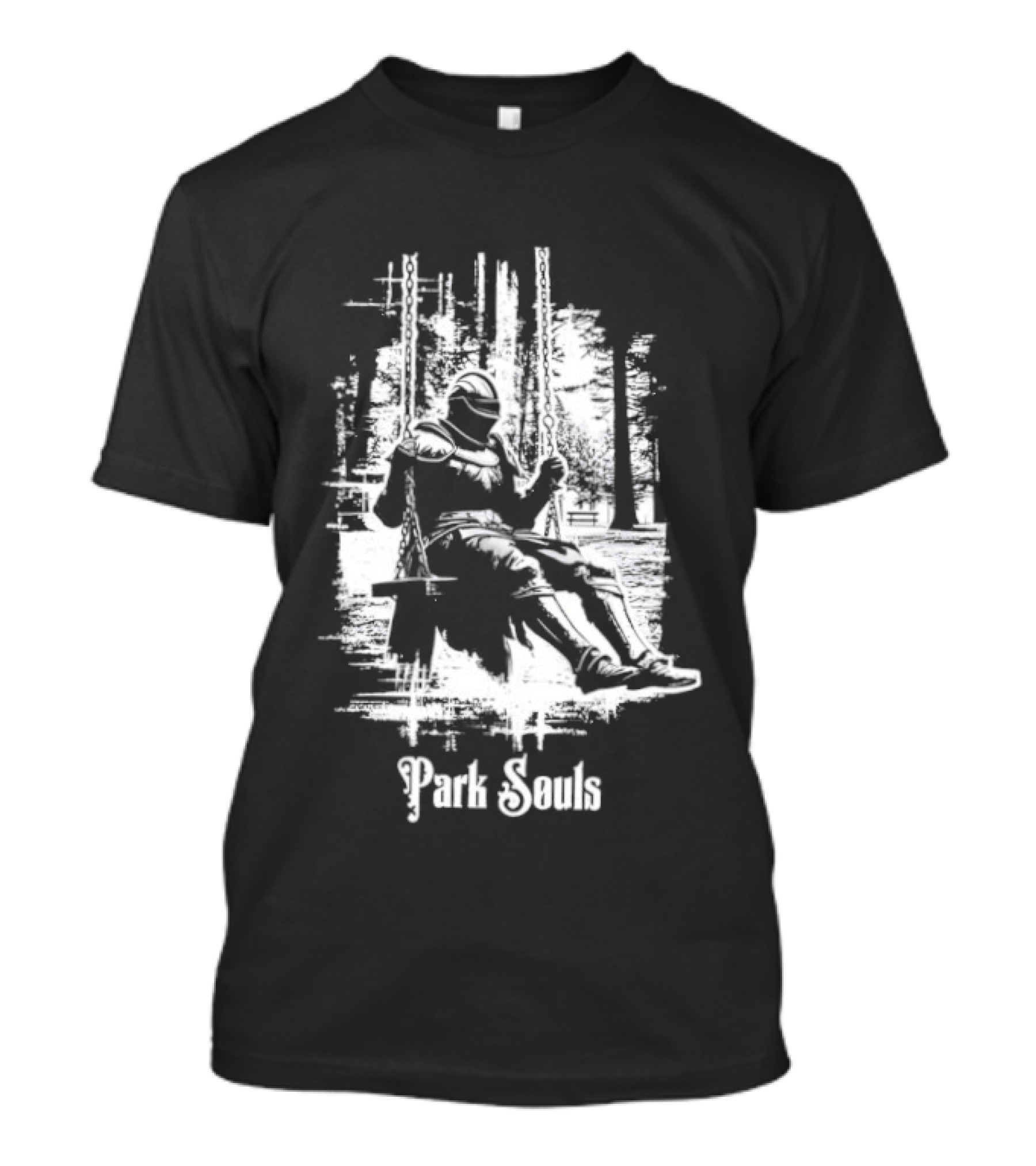 Armored Knight Park Souls Iconic Medieval Warrior T-Shirt