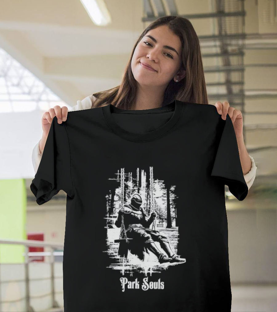 Armored Knight Park Souls Iconic Medieval Warrior T-Shirt
