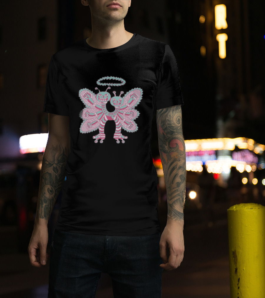 Billy Strings Twin Butterflies Roller Skates Halo T-Shirt