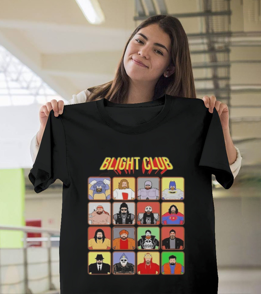 Blight Club Blighty Bunch Iconic Characters Ensemble T-Shirt