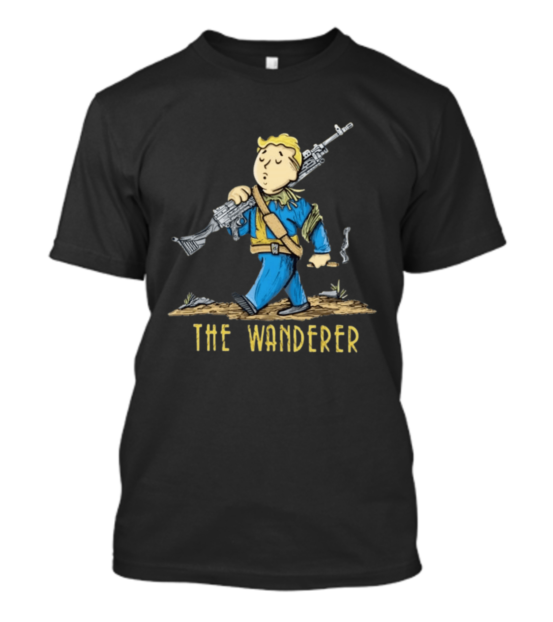 Fallout Vault Boy Wanderer Video Game T-Shirt