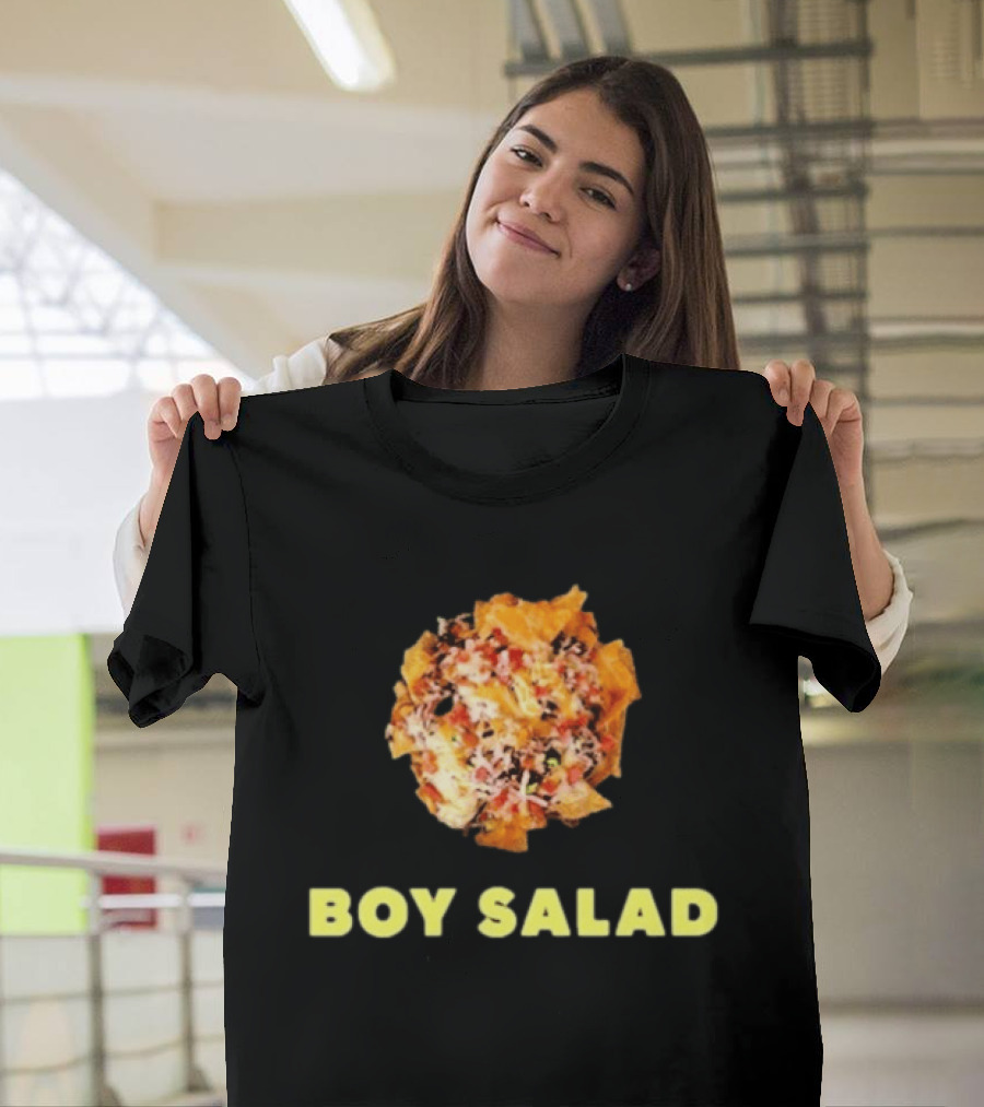 Giant Bomb Boy Salad Colorful Text Nachos T-Shirt