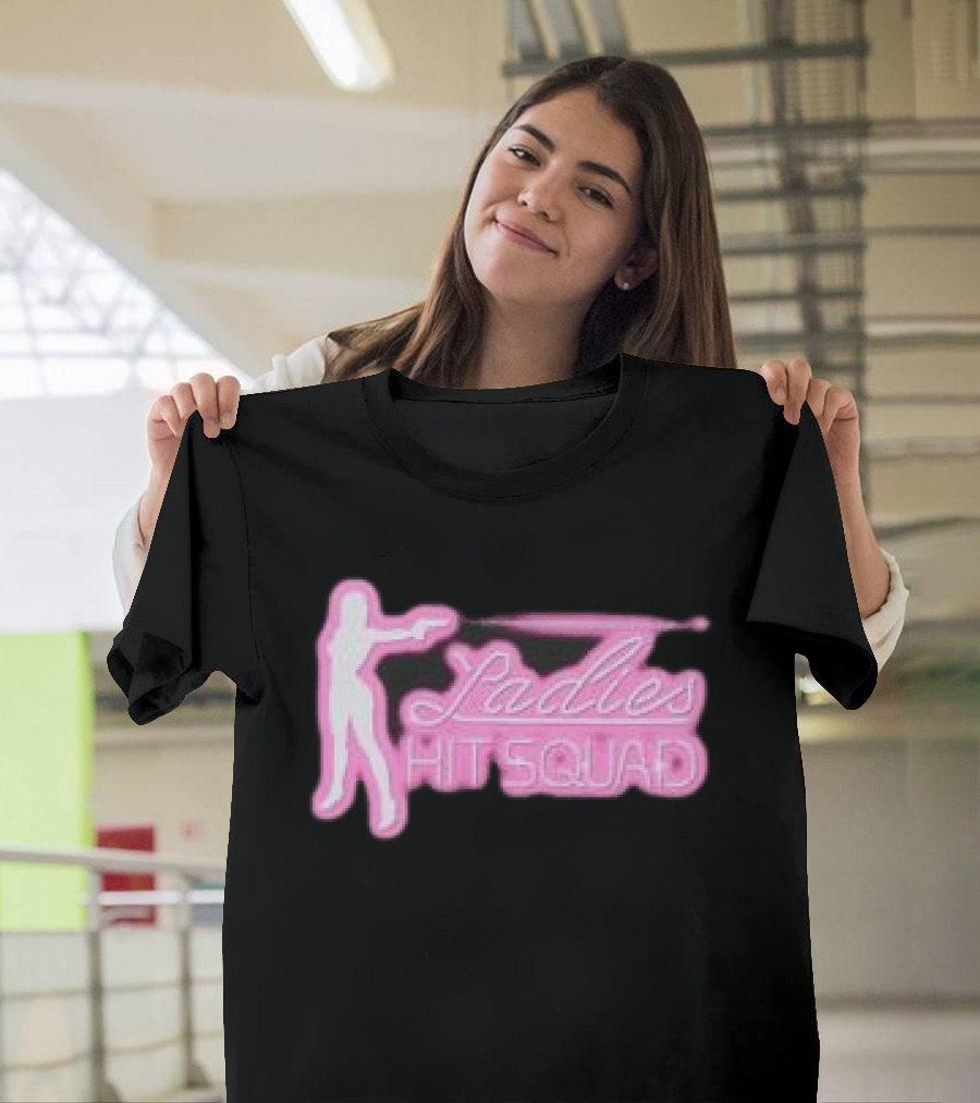 Corteiz Store Ladies Hit Squad Baby Silhouette Pink Neon T-Shirt