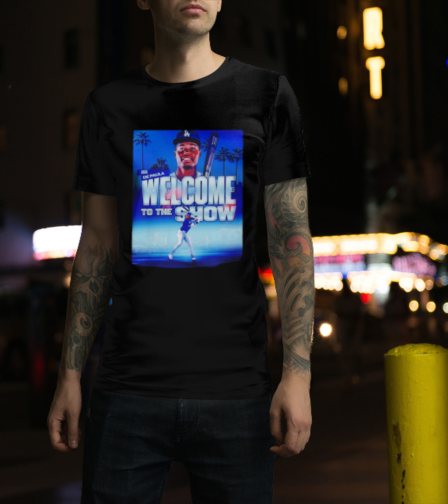 Josue De Paula Welcome To The Show Los Angeles Dodgers T-Shirt