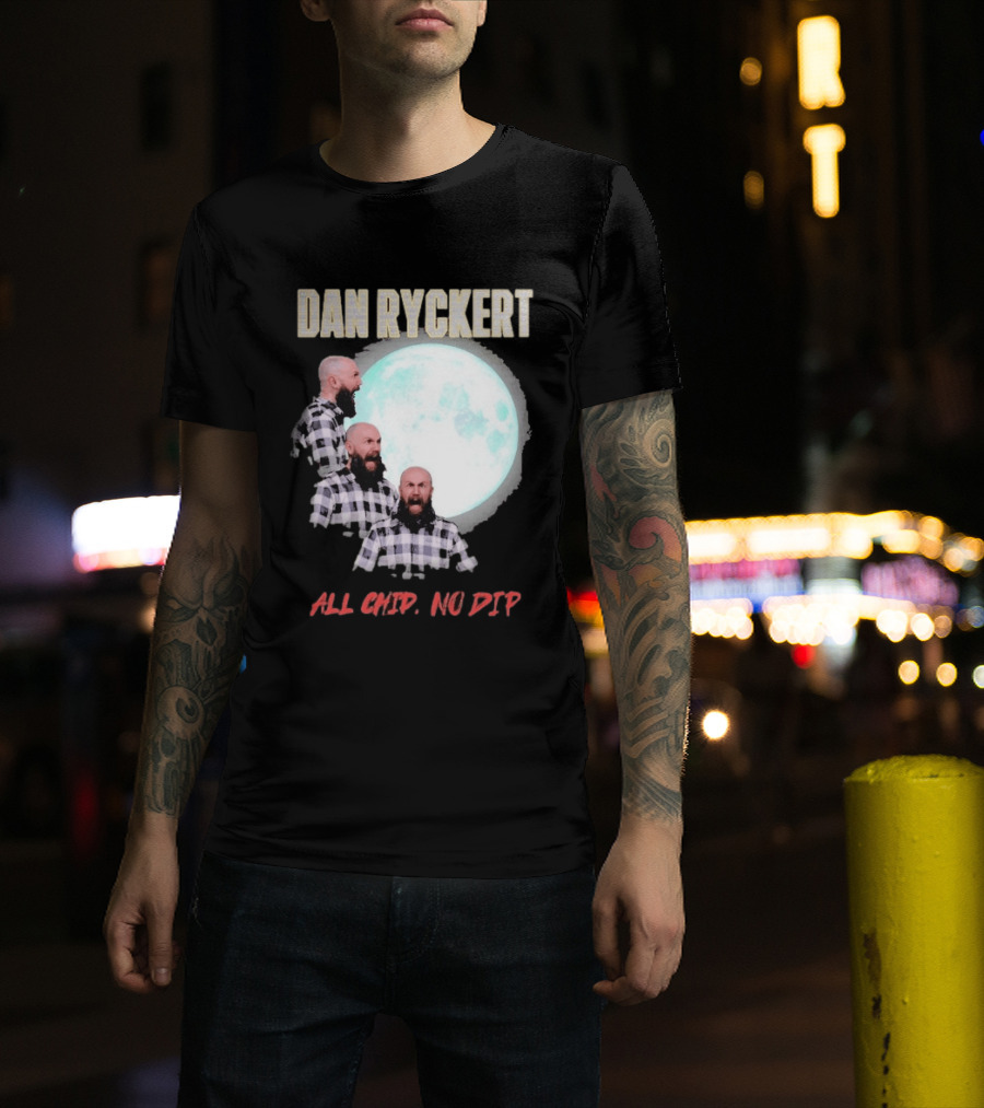 Dan Ryckert All Chip No Dip Plaid Moon Expression Series T-Shirt