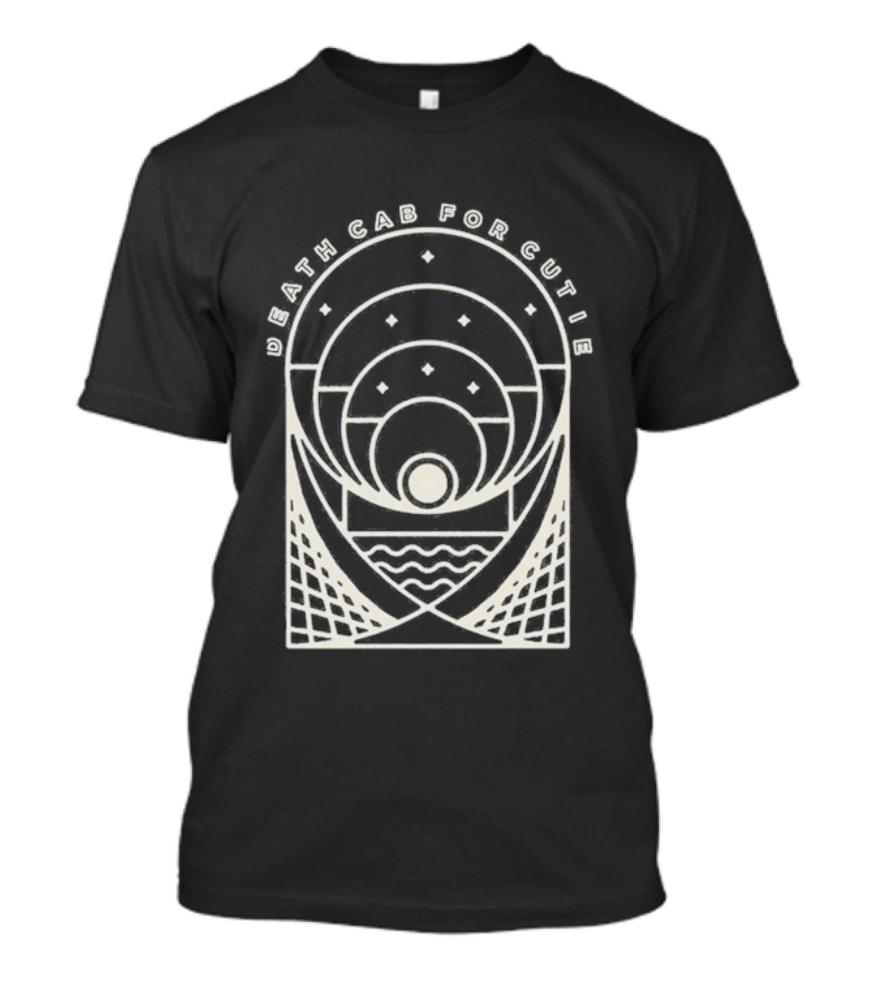 Death Cab For Cutie Post Modern Sun And Waves Circles T-Shirt