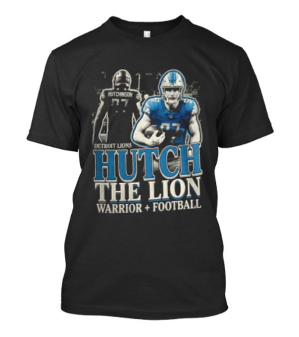 Detroit Lions Hutch The Lion Warrior Football T-Shirt