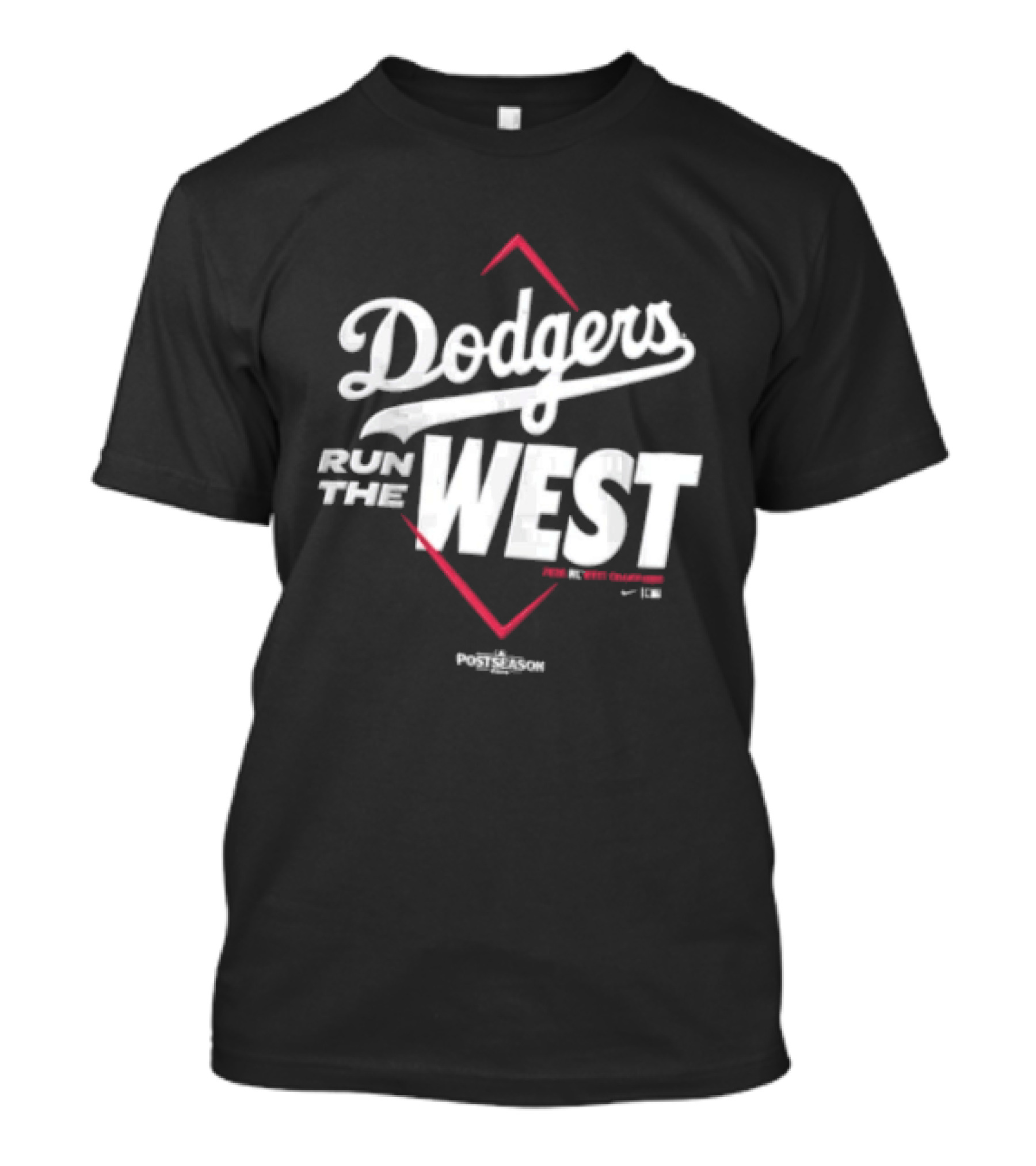 Dodgers Run The West MLB Diamond T-Shirt