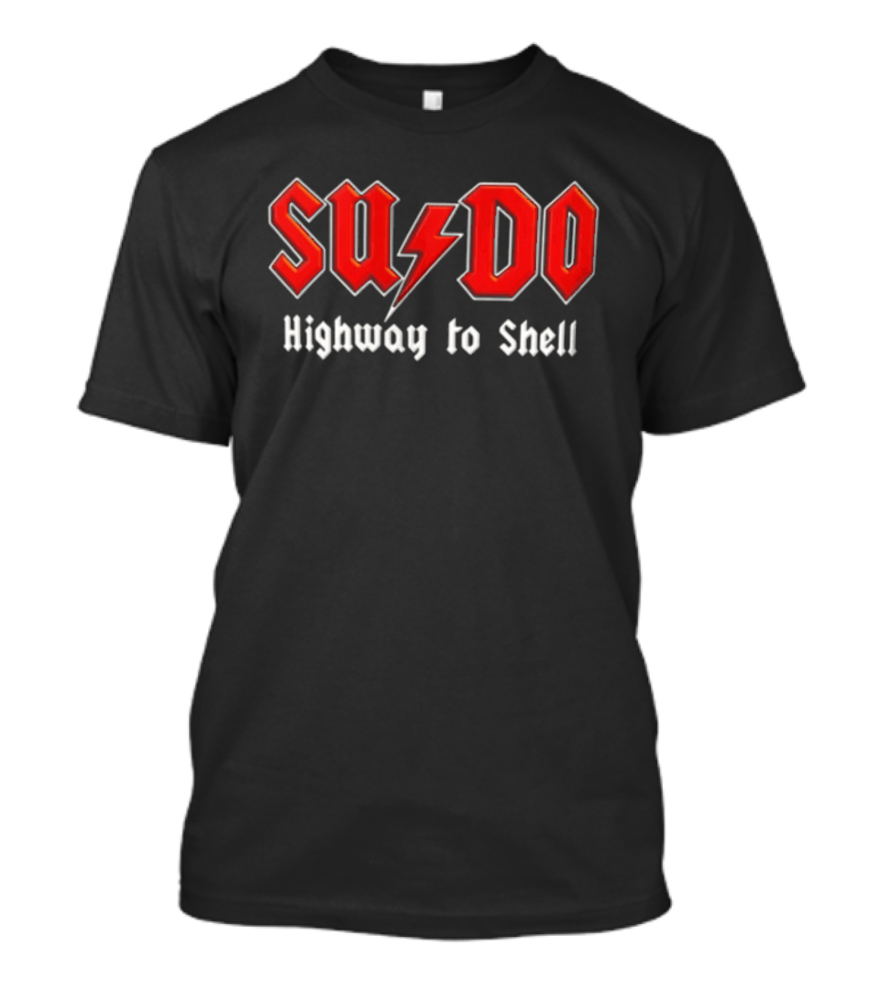 SUDO Red Lightning Bolt Highway To Shell T-Shirt