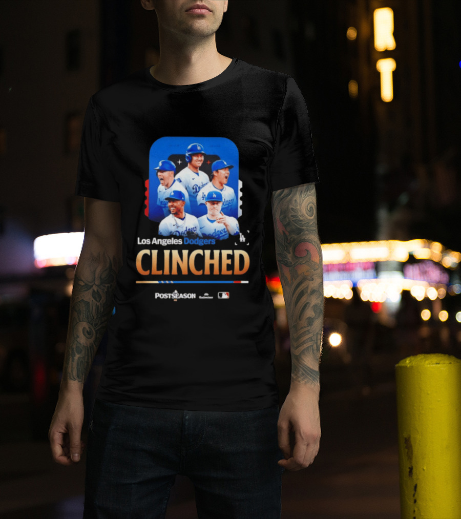 Los Angeles Dodgers Clinched 2026 MLB Postseason Celebration T-Shirt