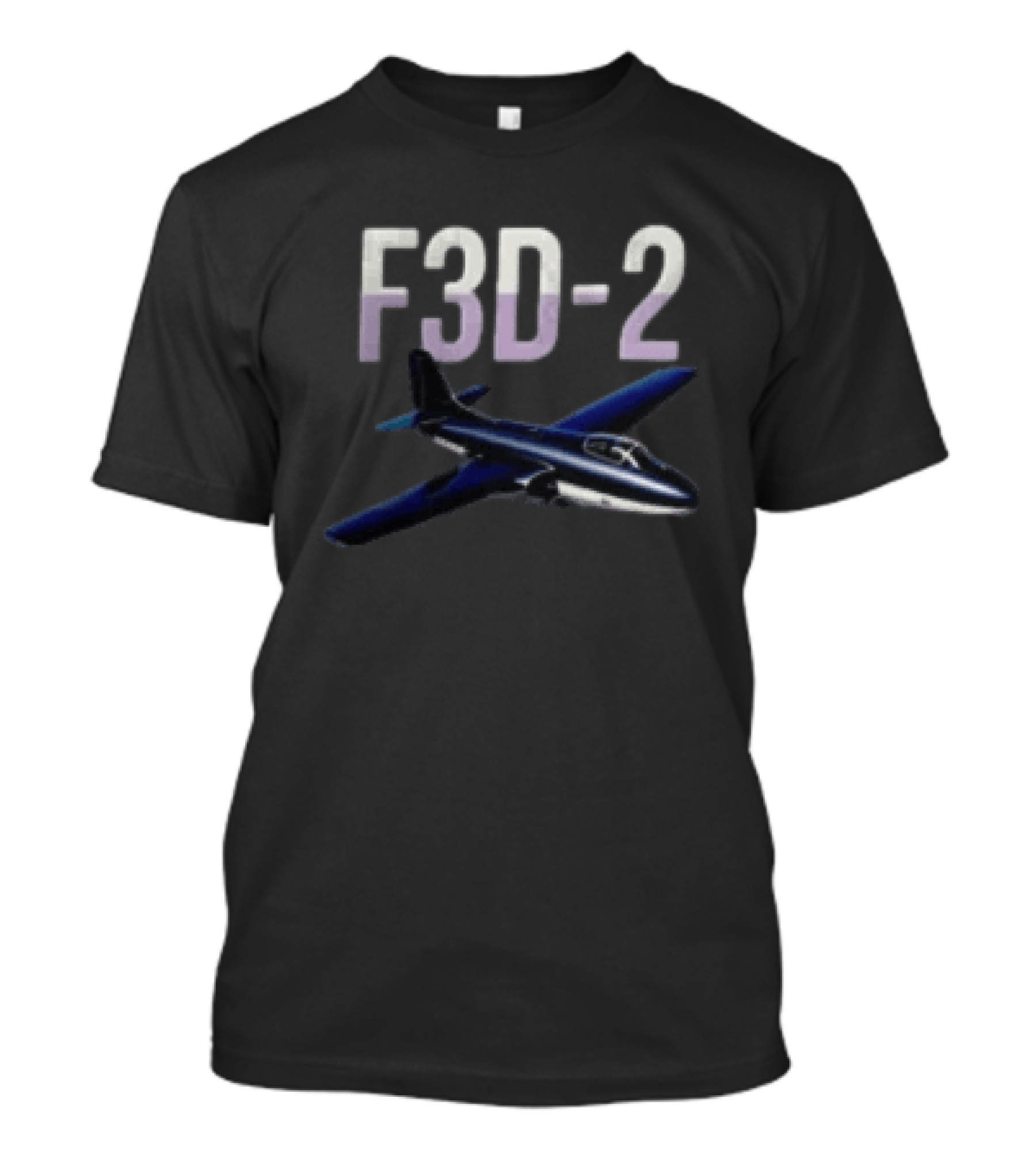 F3D 2 Night Fighter Aircraft Vintage Radar Es T-Shirt