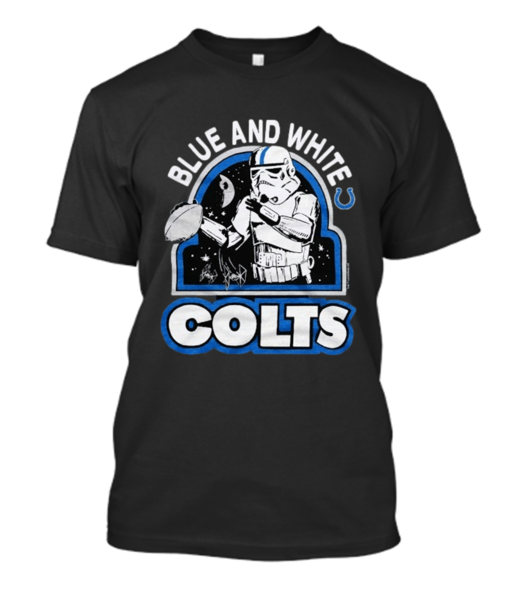 Blue And White Colts Star Wars Stormtroopers T-Shirt