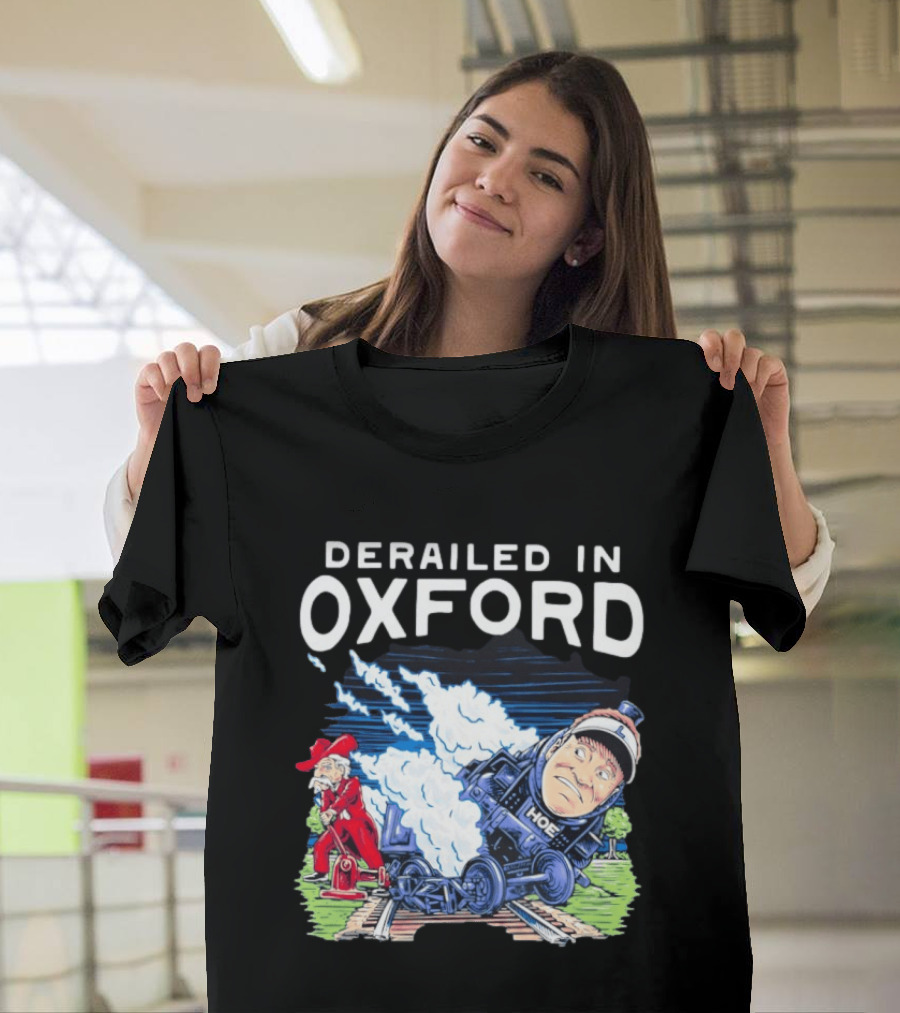 Derailed In Oxford Ole Miss Rebels Train Image T-Shirt