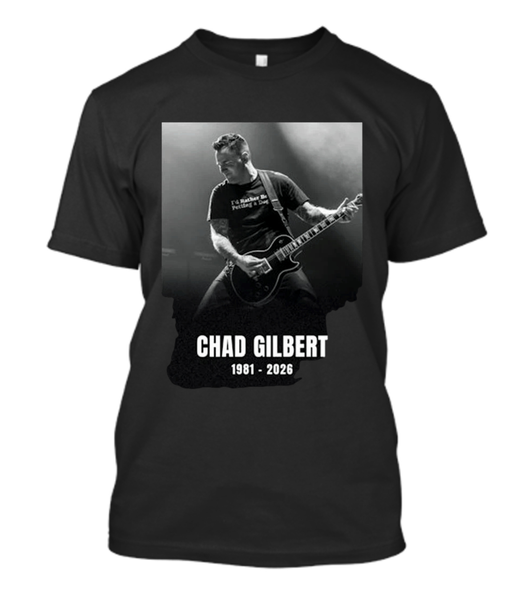 Chad Gilbert 1981 2026 I'd Rather Be Petting A Dog T-Shirt