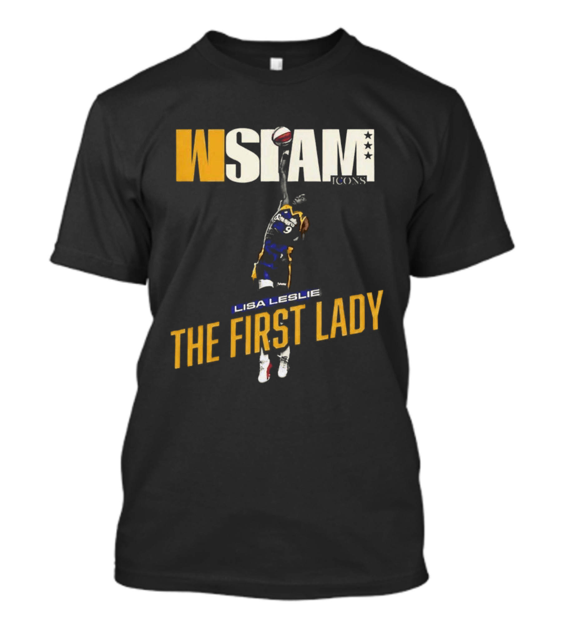 Slam Los Angeles Lisa Leslie The First Lady Court Origins Cover T-Shirt