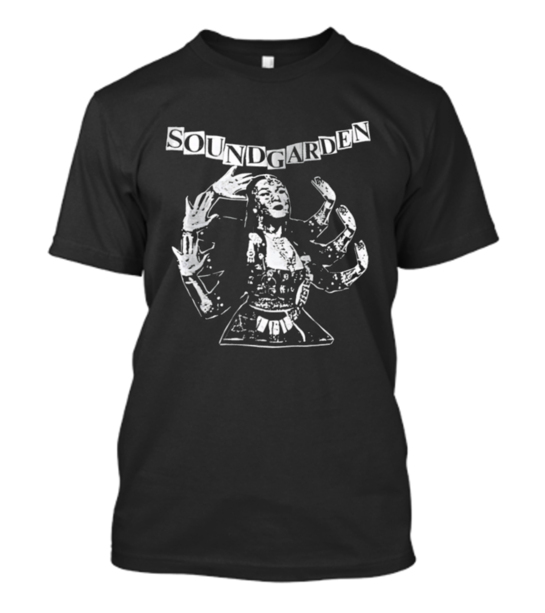 Soundgarden Tour Stussy Born Raised Collaboration Multi Arm Figure T-Shirt