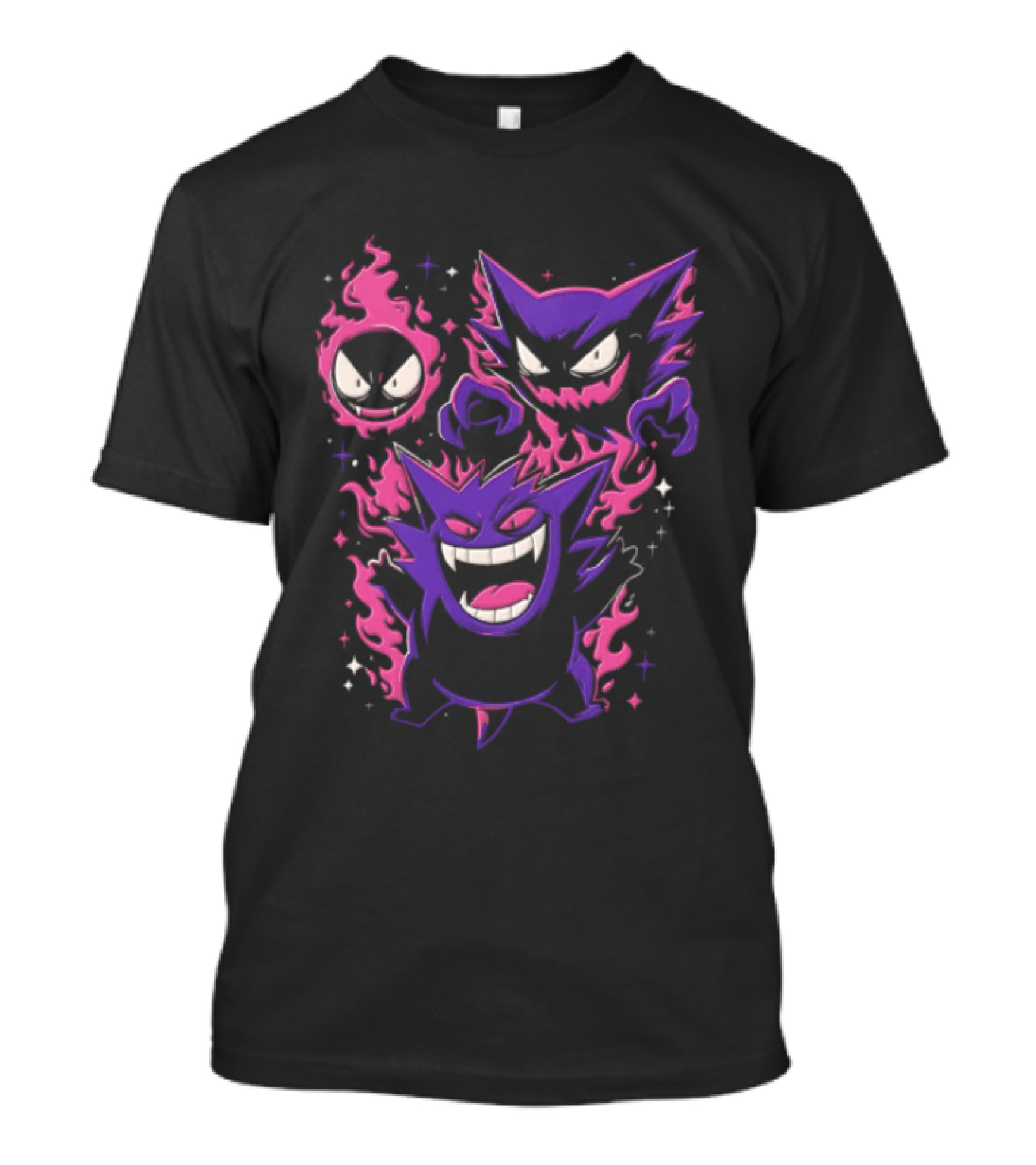 Terror Gang Gengar Haunter Gastly Pokemon Flame T-Shirt