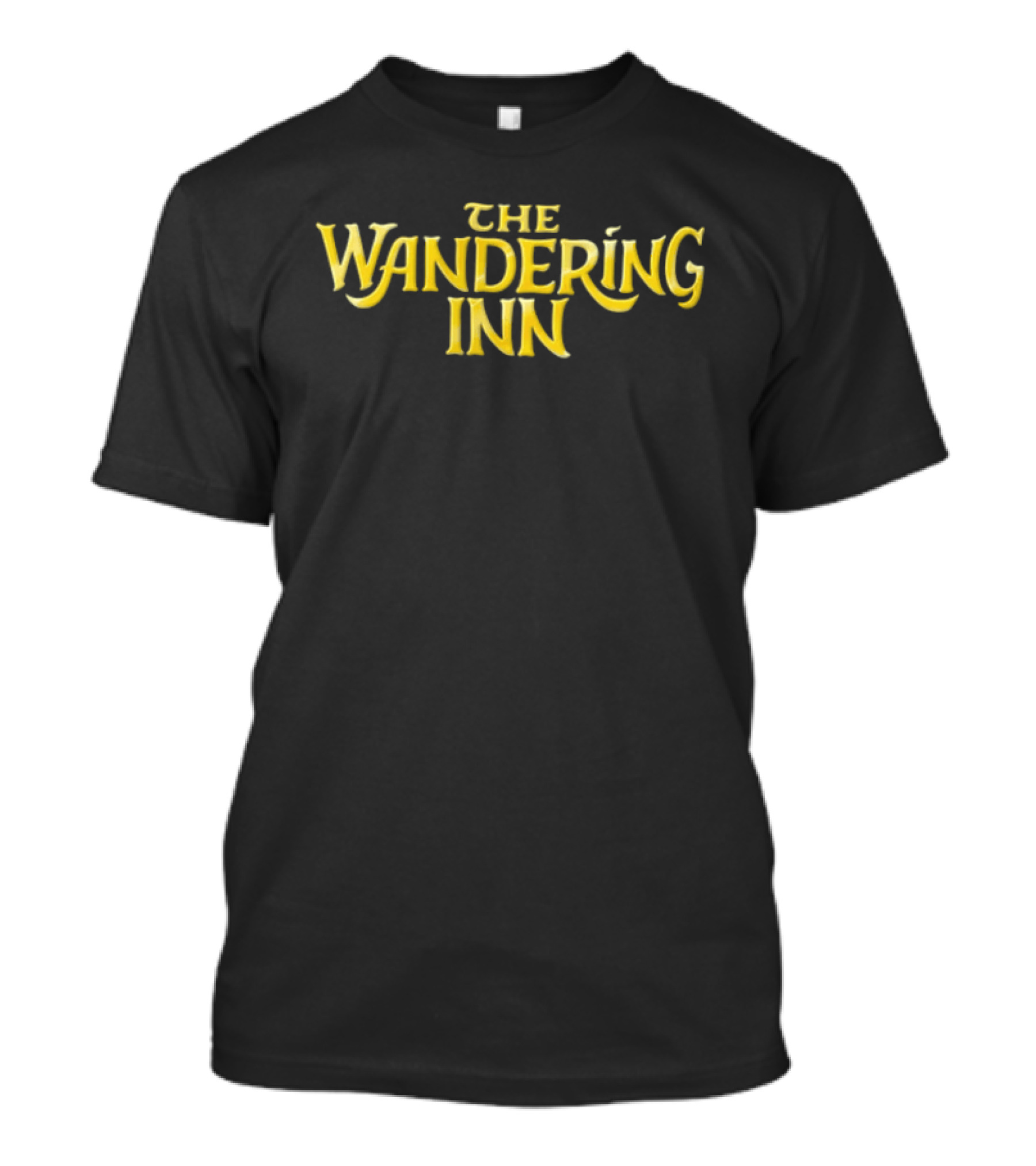 The Wandering Inn Gold Serif Lettering T-Shirt