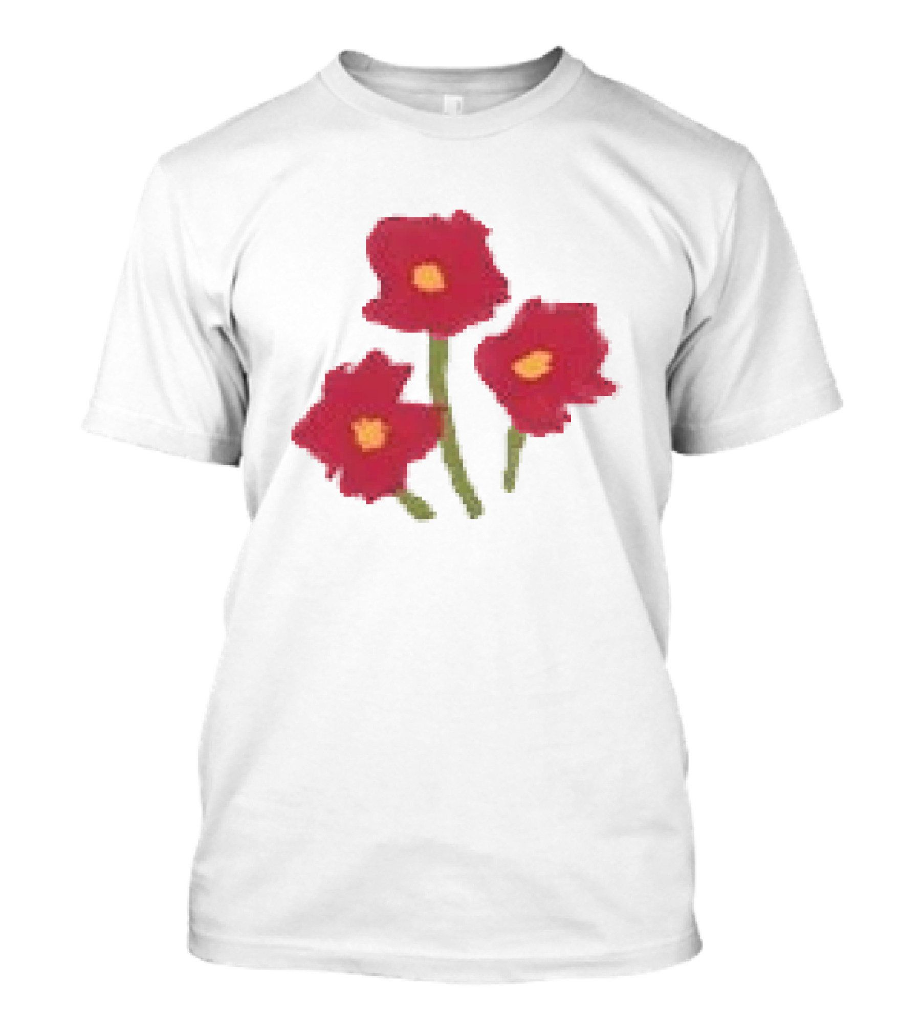 Ellie Holcomb Flowers For No Reason Red Poppies T-Shirt