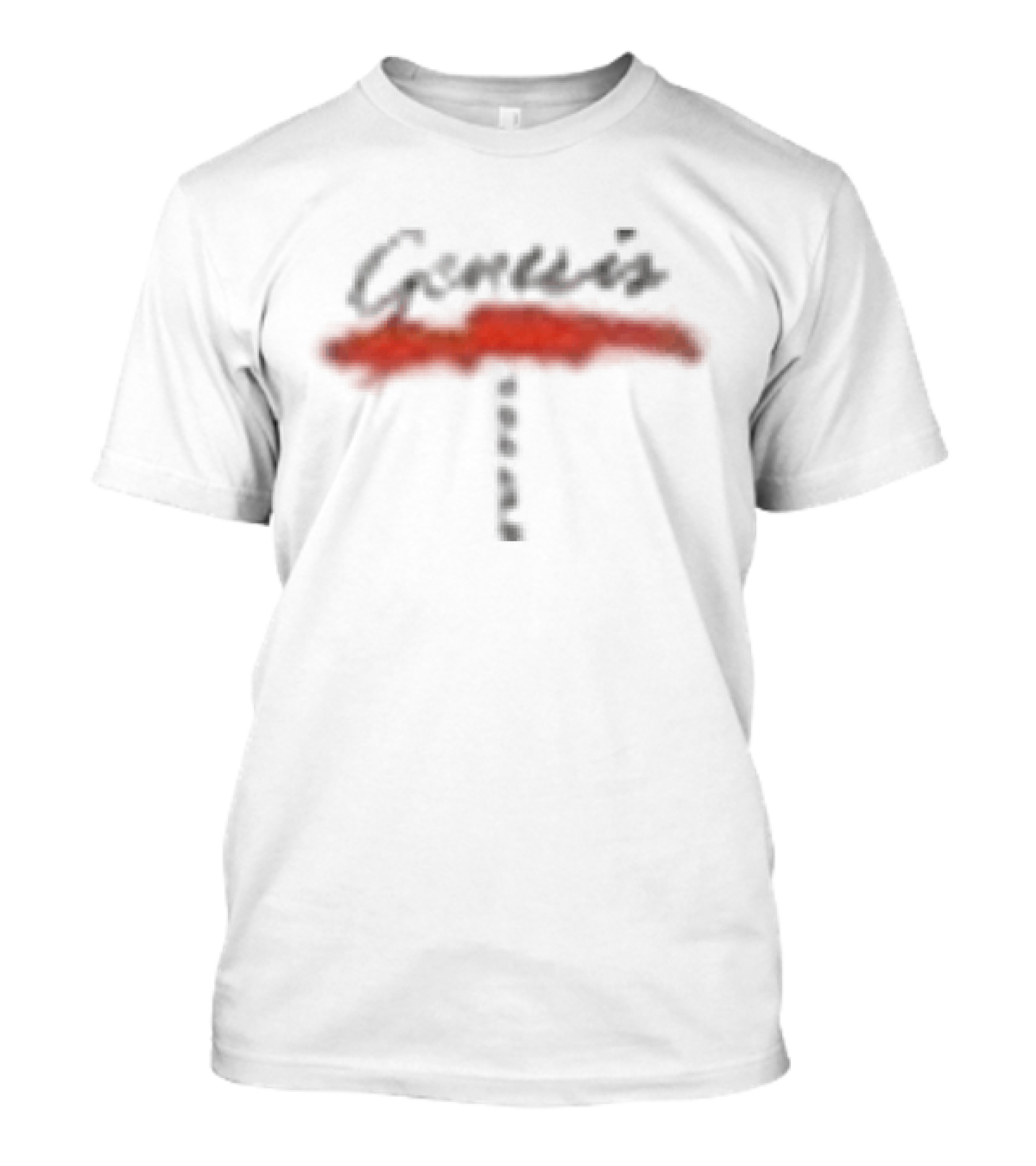 Genesis Abacab 45th Anniversary Handwritten Style Red Black T-Shirt