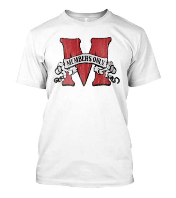 Members Only Red M Banner Chains T-Shirt