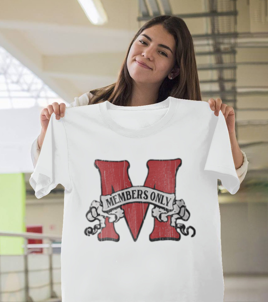 Members Only Red M Banner Chains T-Shirt