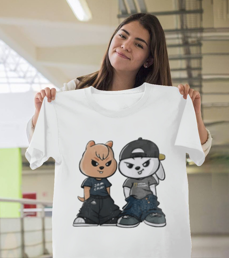SKZOO Stray Kids Characters Han Quokka Leebit Streetwear T-Shirt