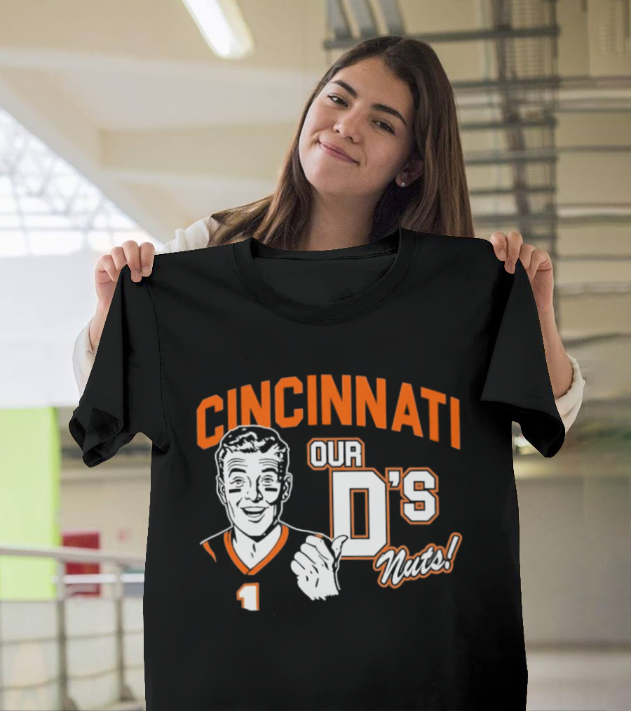 Cincinnati Our D's Nuts Football Orange T-Shirt