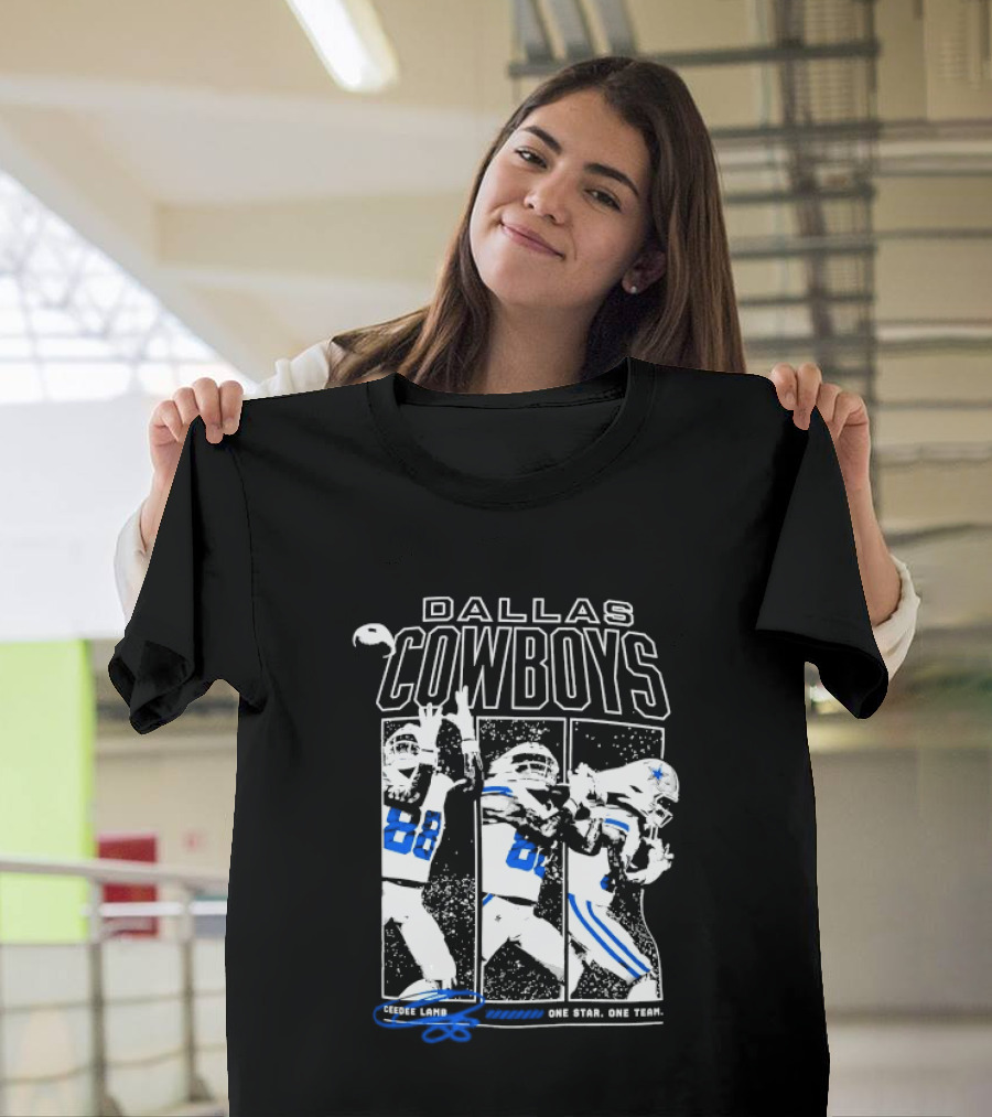 Dallas Cowboys CeeDee Lamb 88 One Star One Team T-Shirt