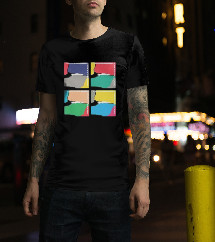 Genesis Abacab 45th Anniversary Multicolor Blocks T-Shirt