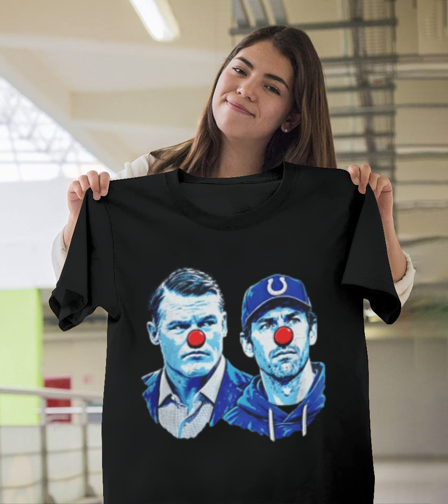 Indianapolis Colts Matt Ryan Red Clown Noses Two Men T-Shirt