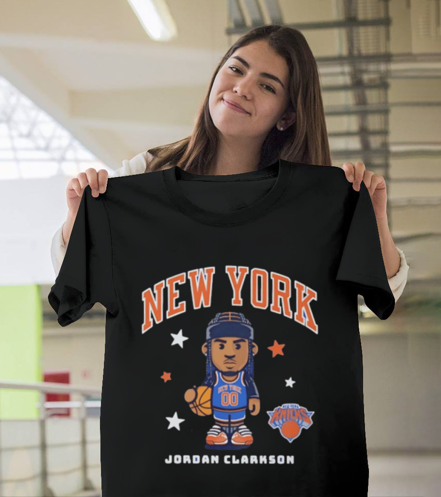 New York Knicks Jordan Clarkson Cartoon T-Shirt
