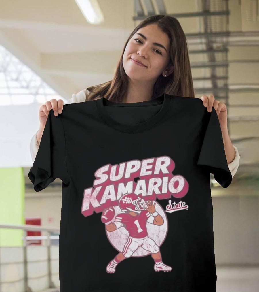 Super KaMario State No 1 Mississippi Bulldogs Football T-Shirt
