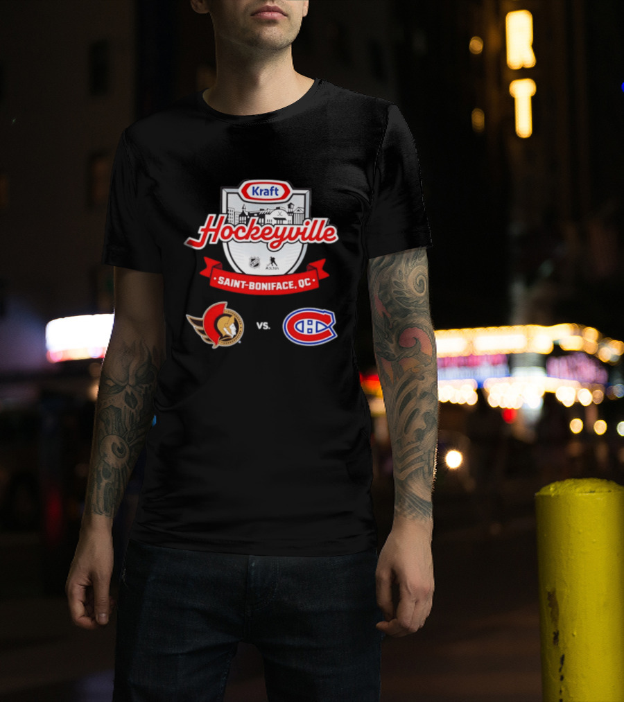 Kraft Hockeyville Saint Boniface QC Ottawa Senators Vs Montreal Canadiens NHL AHL Matchup T-Shirt