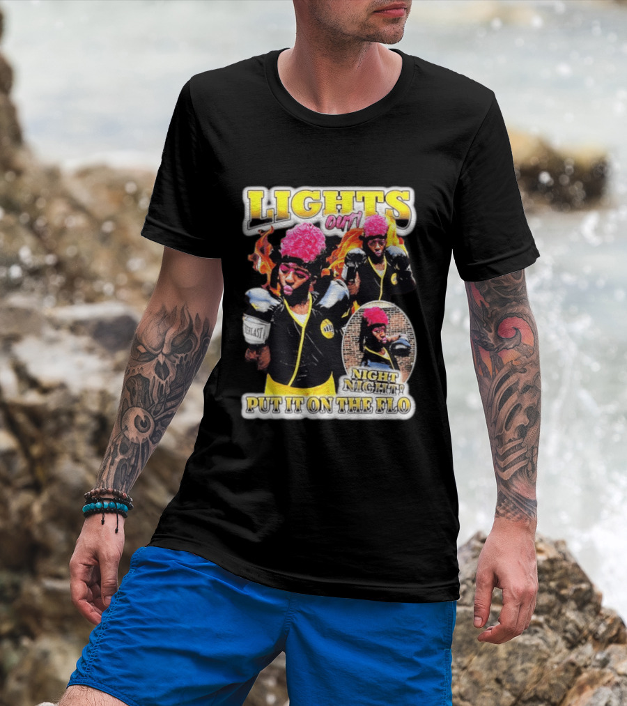 Laquanda Lights Out Night Night Put It On The Flo Boxing Gloves T-Shirt