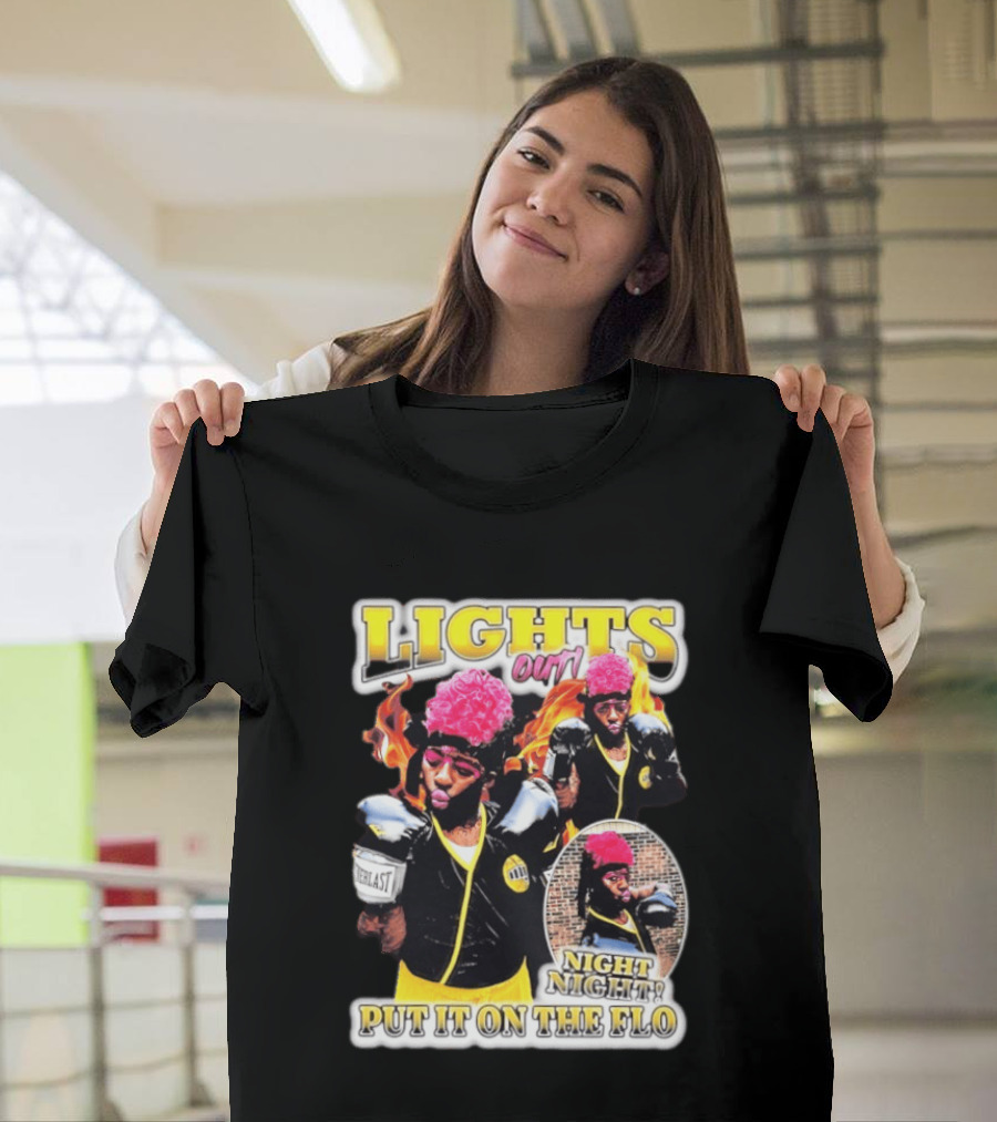 Laquanda Lights Out Night Night Put It On The Flo Boxing Gloves T-Shirt