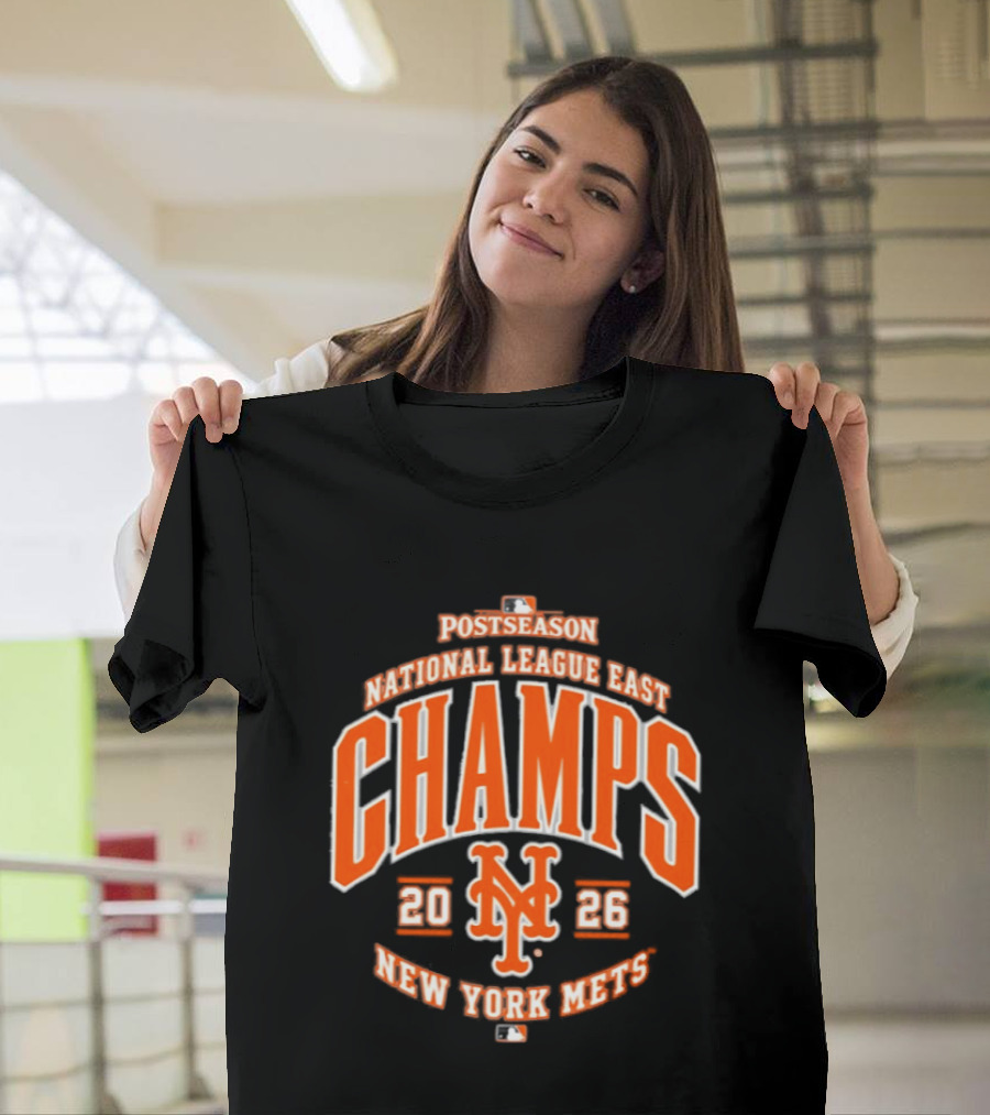 New York Mets 2026 National League East Champs Postseason T-Shirt