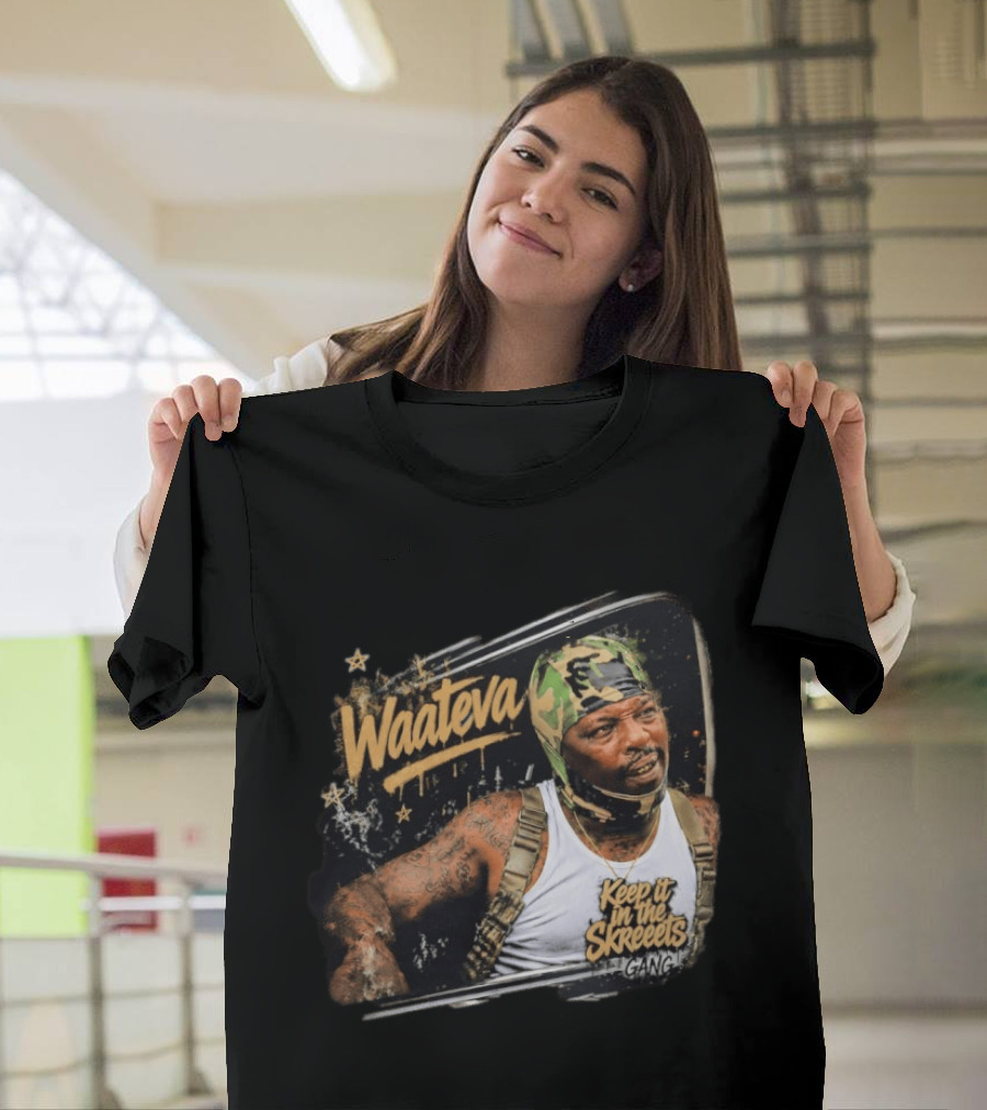 Waateva Keep It In The Skreeets Gang Camouflage Bandana T-Shirt