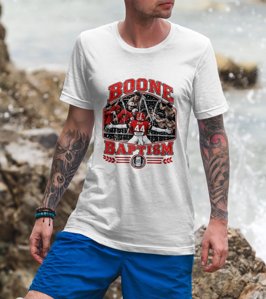 Oklahoma State Cowboys Boone Baptism Kolb 44 Football Celebration Team Spirit T-Shirt