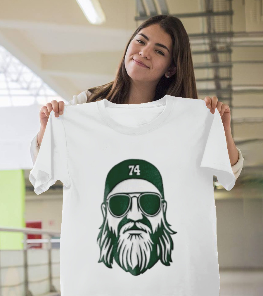 Bearded Man Sunglasses Hat 74 T-Shirt