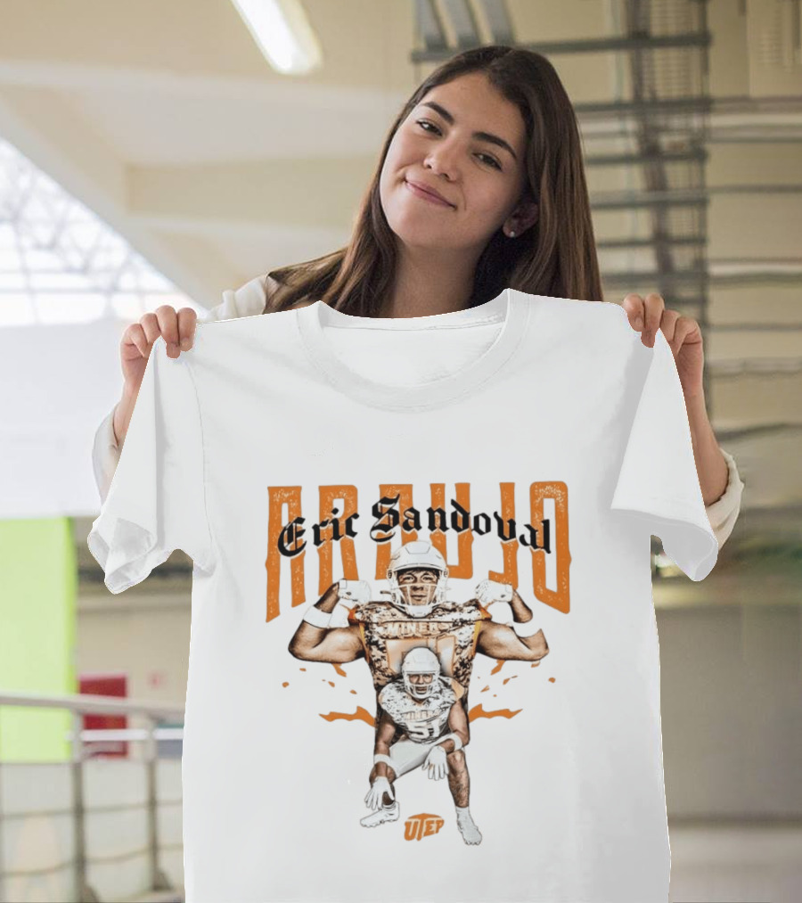 NCAA Football UTEP Eric Sandoval Araujo Collage T-Shirt