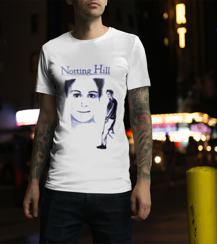 Notting Hill 1999 Blue Man Woman Movie T-Shirt