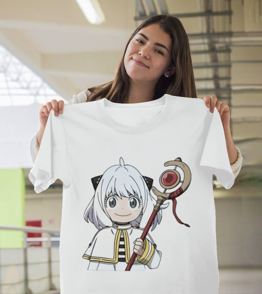 Spy X Family X Frieren Beyond Journey's End Anya Slayer Crossover Anime T-Shirt