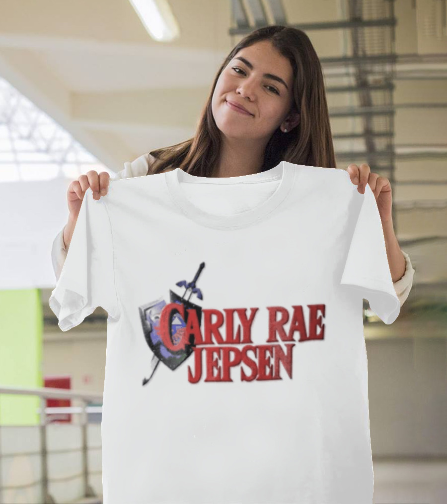 Carly Rae Jepsen The Legend Of Zelda Parody Shield Sword T-Shirt