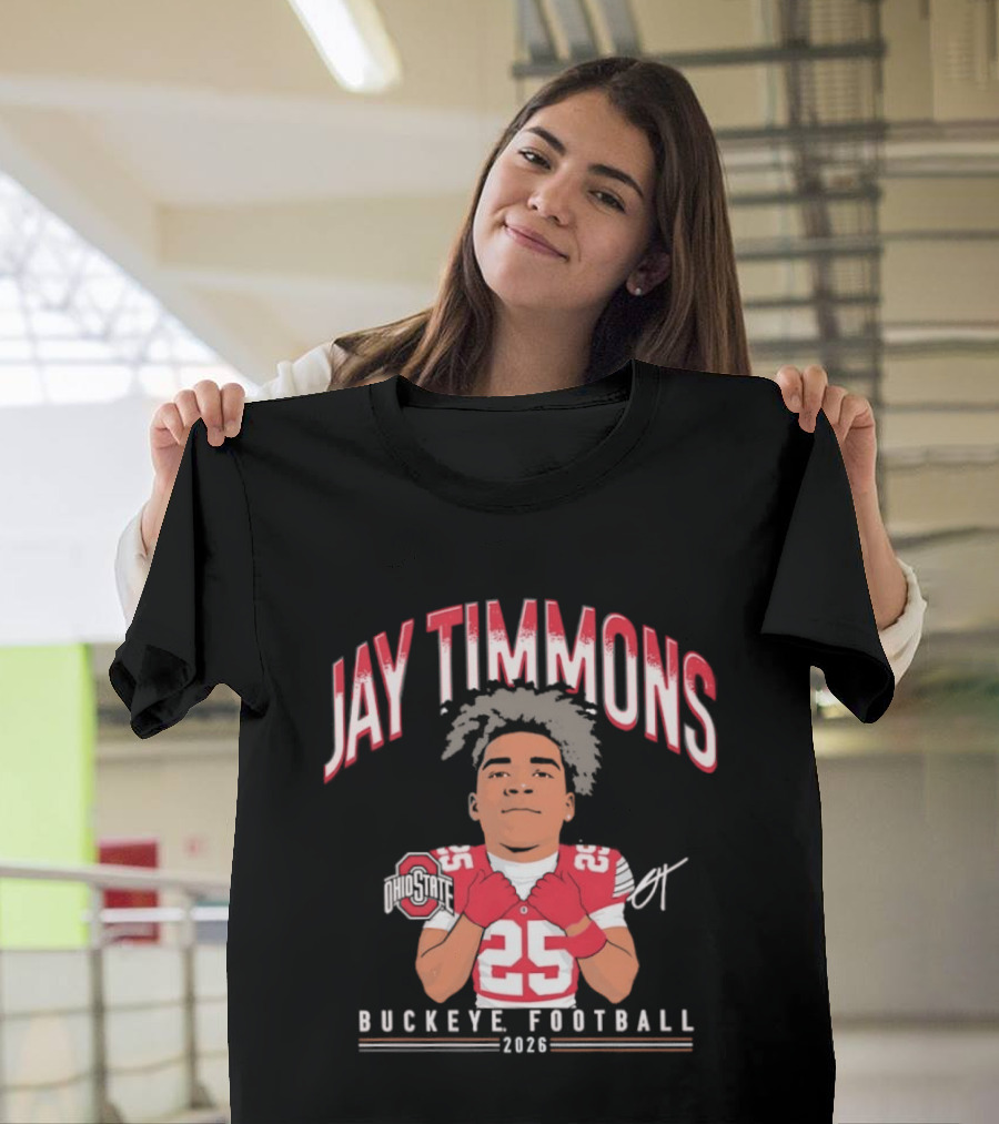 Jay Timmons 2026 Buckeye Football No 25 T-Shirt