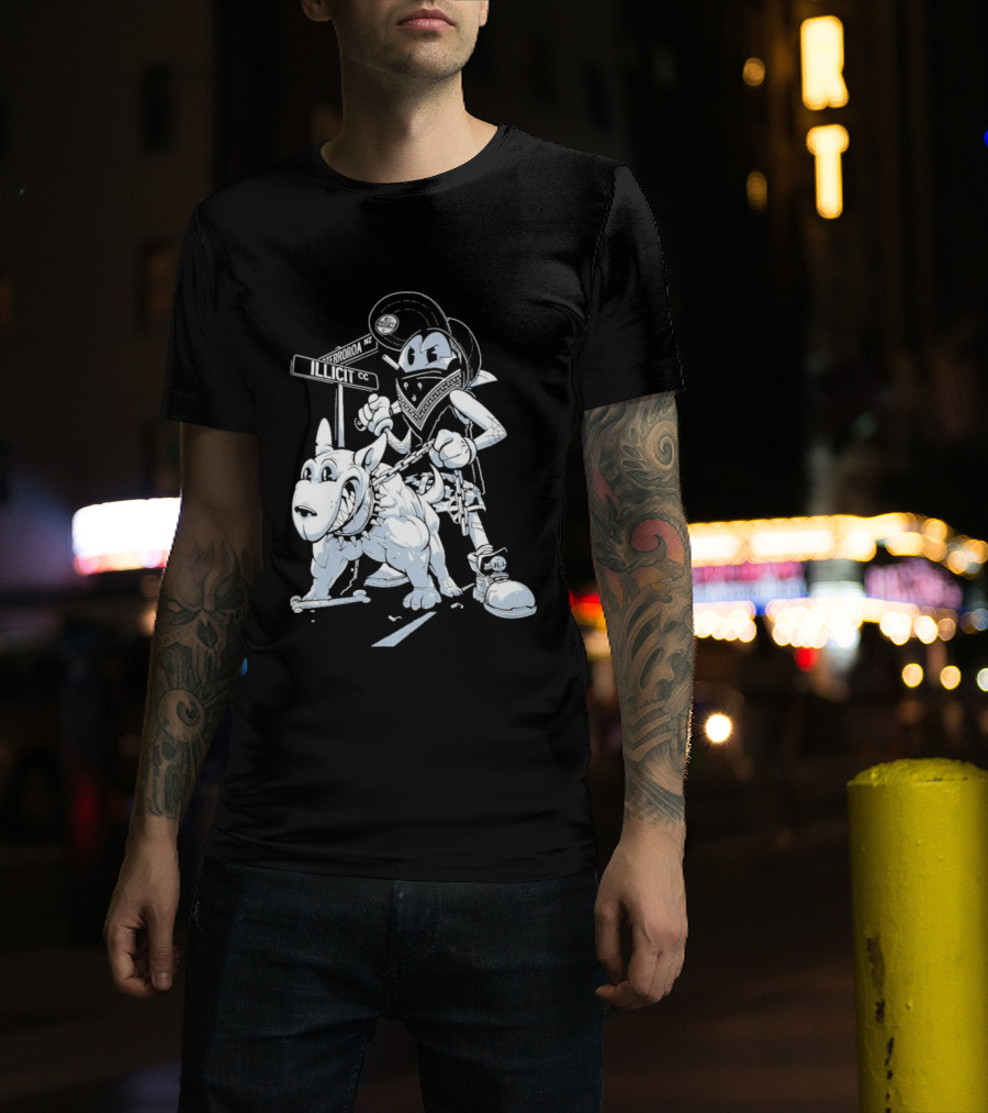 Redrat Illicit Menace Retro Cartoon Adventure T-Shirt