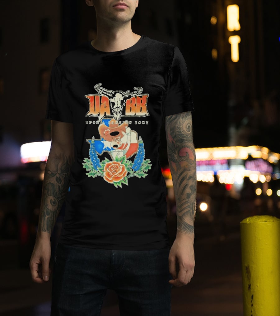 Upon A Burning Body UABB Sandy Texas Flag Animation T-Shirt