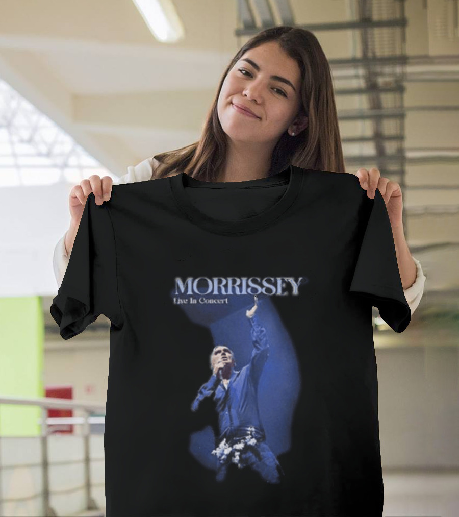 Morrissey Live In Concert World Tour 2026 Performance Image T-Shirt