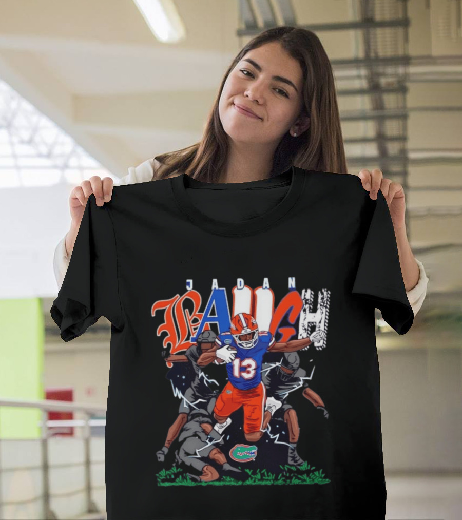 Florida Gators Jadan Baugh No 13 NCAA Football Caricature T-Shirt
