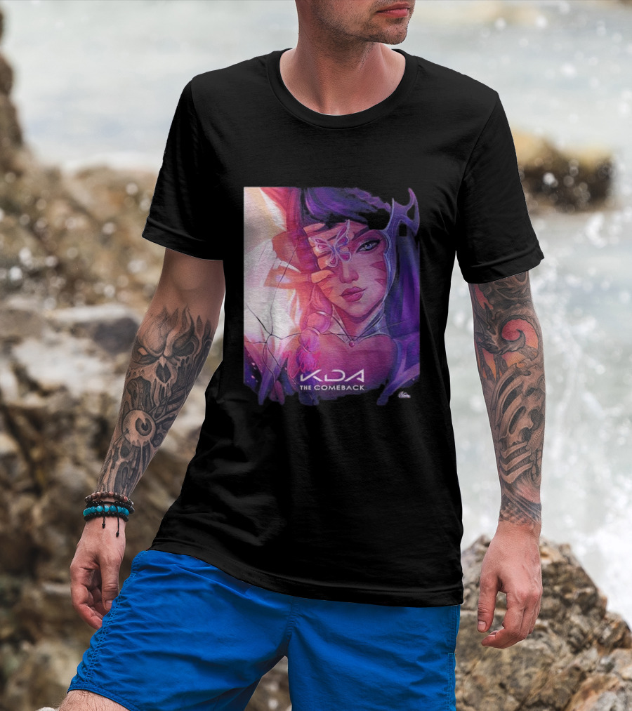 Ahri KDA The Comeback Arcane League Of Legends By Nikkotari T-Shirt